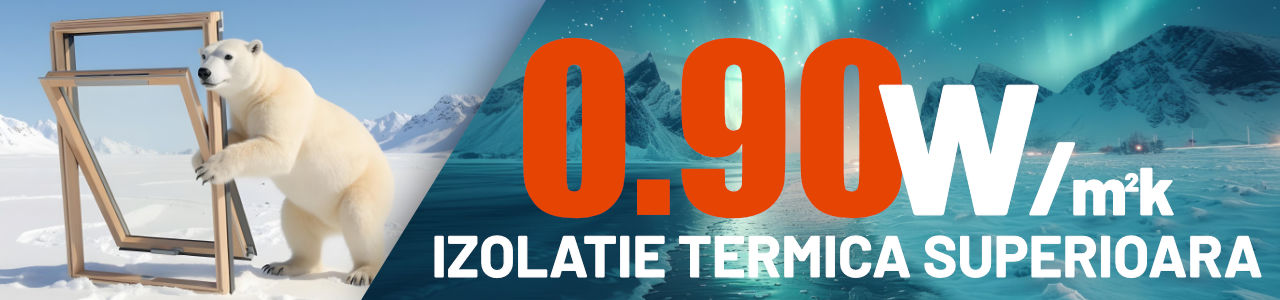 Fereastra mansarda DEPOSKY POLAR TERMO - 0.90W/m2k coeficient izolare termic fereastra mansarda